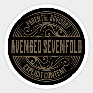 avenged seven fold vintage ornament Sticker